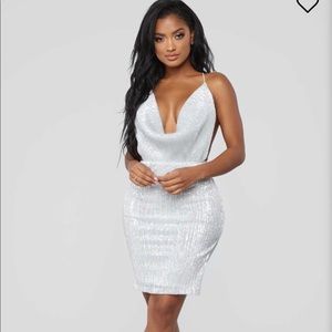 ‘Dirty Martini Sequin Dress’ Fashion Nova